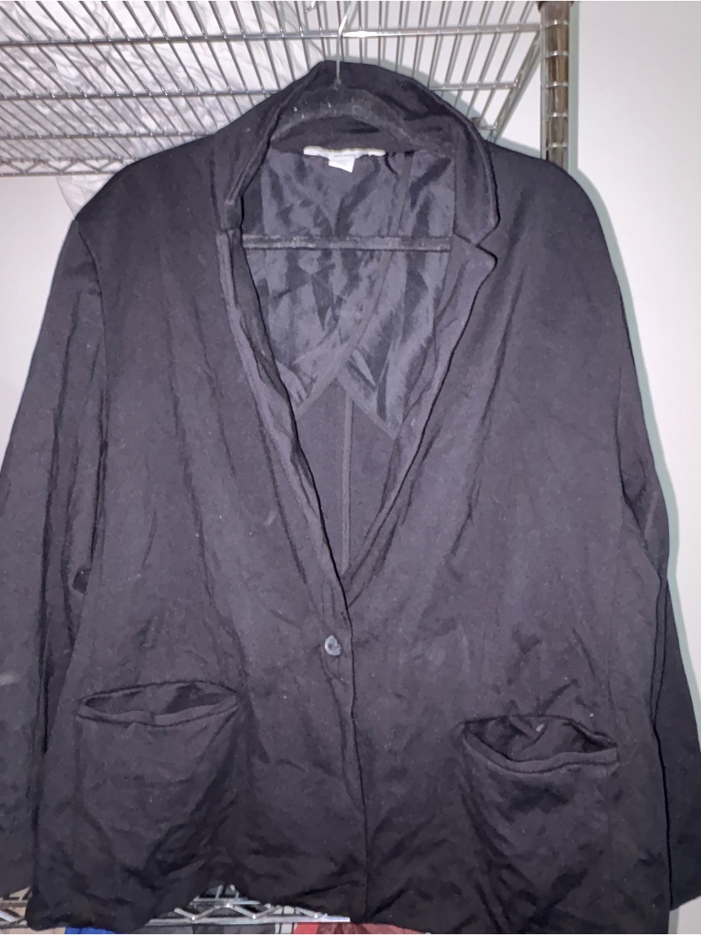 Old Navy Black Single-Button Blazer